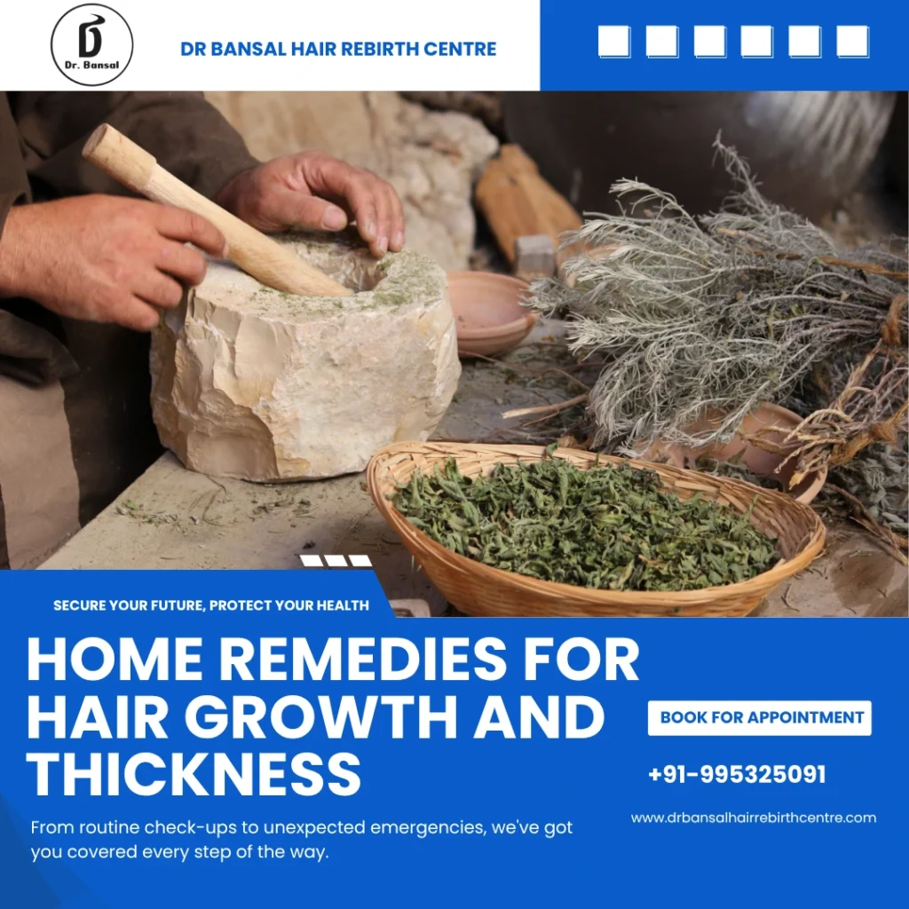 Home Remedies for Hair Growth and Thickness