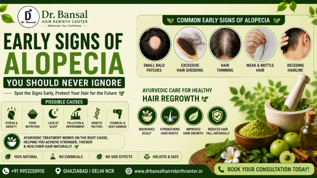 Early signs of alopecia