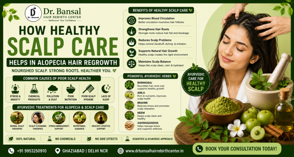 Healthy scalp care for alopecia