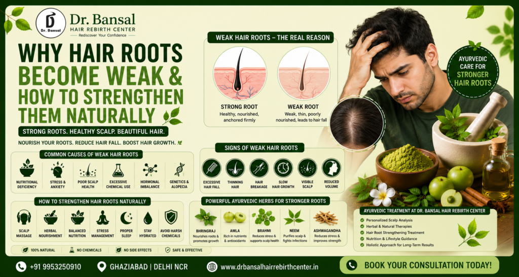 Why Hair Roots Become Weak and How to Strengthen Them Naturally