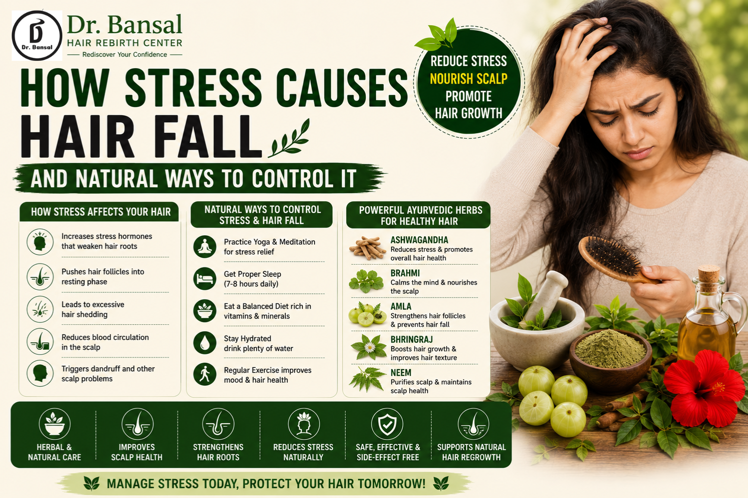 Stress and hair fall