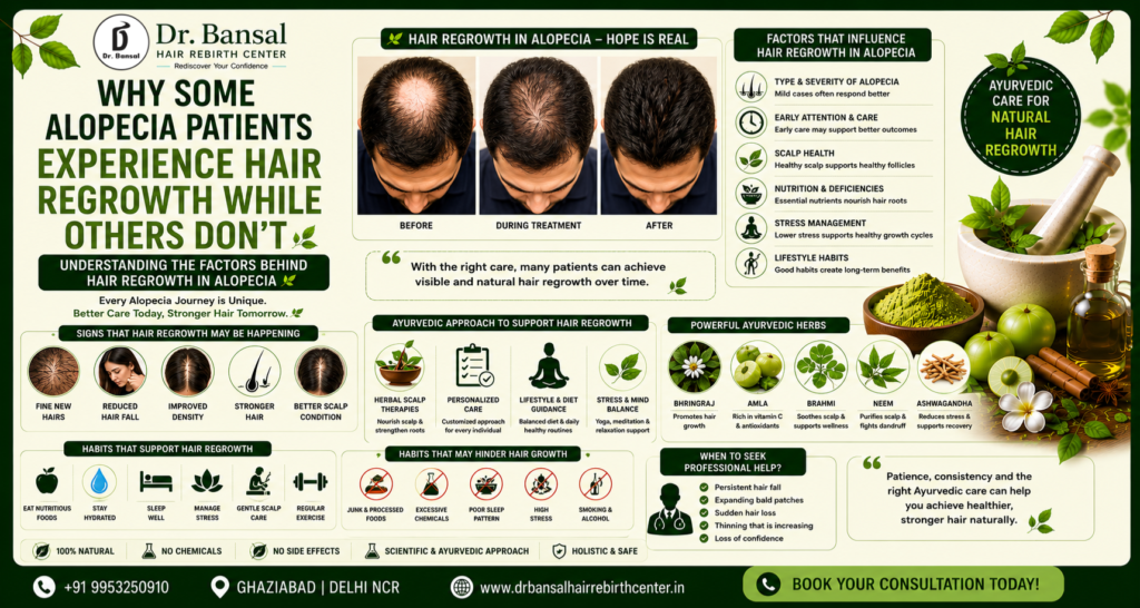 Hair regrowth in alopecia