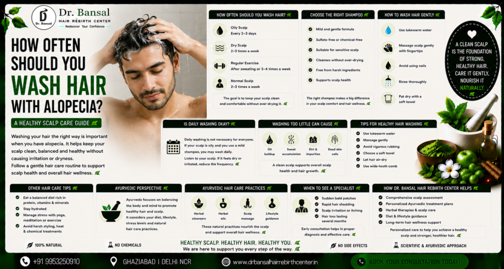 HOW OFTEN SHOULD YOU WASH HAIR WITH ALOPECIA?