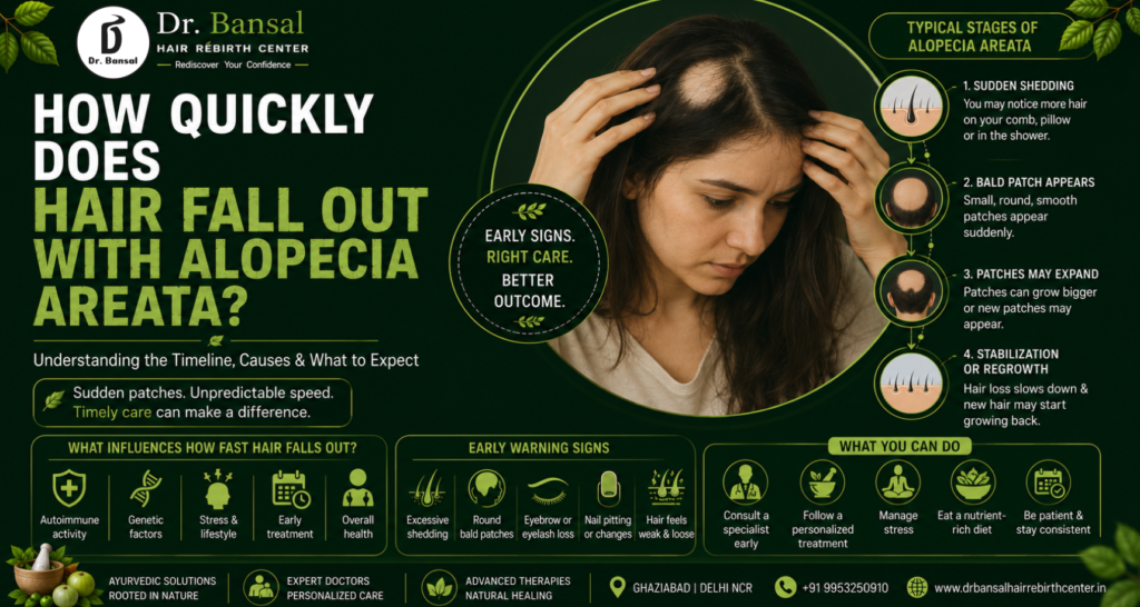 hair fall out with alopecia