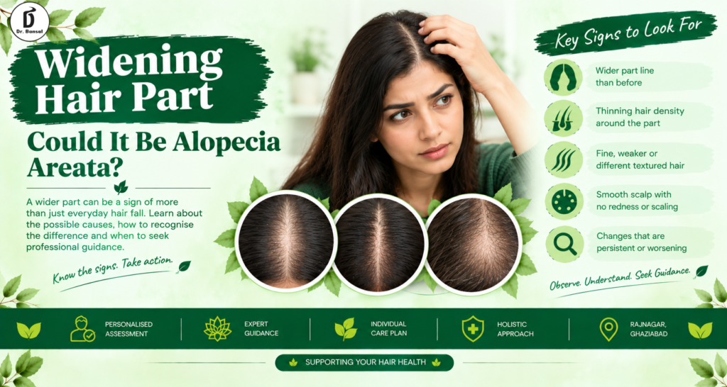 Widening Hair Part: Could It Be Alopecia Areata or Another Hair-Loss Condition?